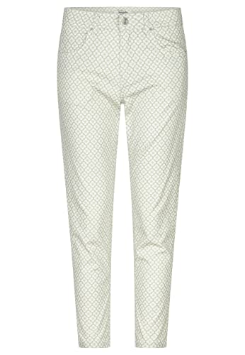 ANGELS 7/8 Jeans Hose Ornella mit Blumen-Muster mit Label-Applikationen von ANGELS