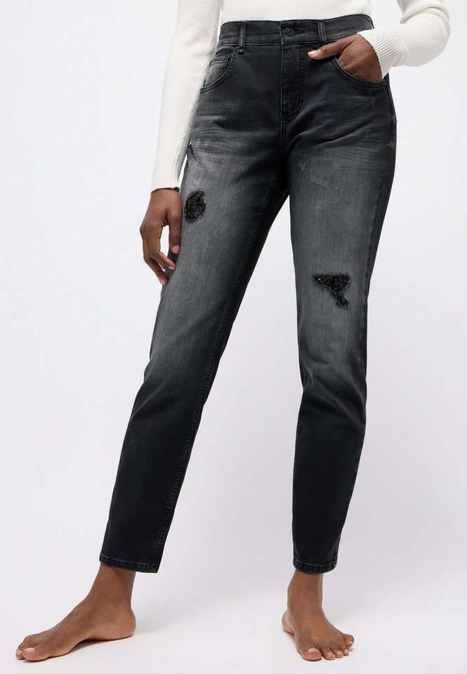 ANGELS Destroyed-Jeans - Jeans - lässige Damenjeans - BOYFRIEND SEQUIN von ANGELS