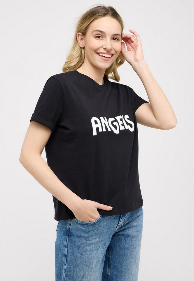 ANGELS Rundhalsshirt T-Shirt Angels Logo Print von ANGELS