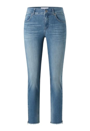 ANGELS Slim Fit Jeans Jeans Skinny Ankle Zip Fringe mit Label-Applikationen von ANGELS