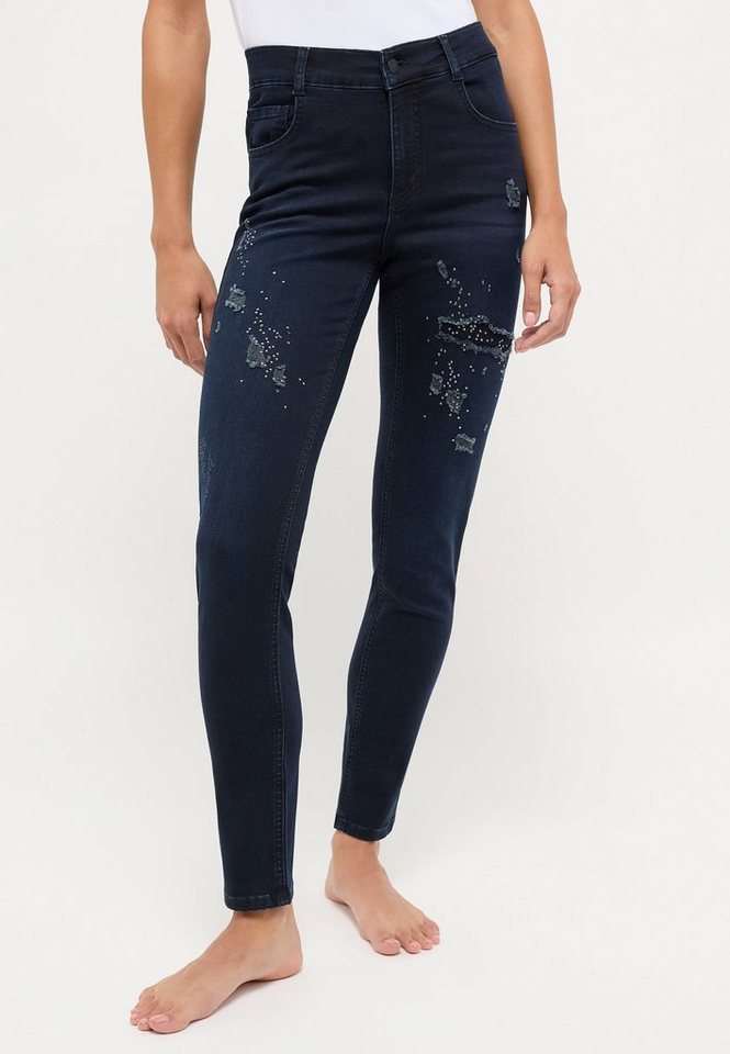 ANGELS Slim-fit-Jeans Jeans Skinny Destroyed mit Reißverschluss von ANGELS