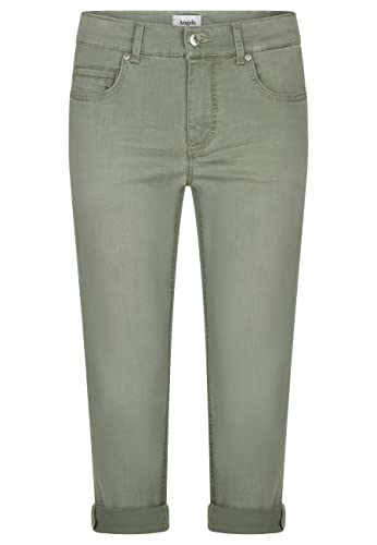 ANGELS Straight-Leg Jeans Jeans Cici TU mit Beinumschlag mit Label-Applikationen von ANGELS