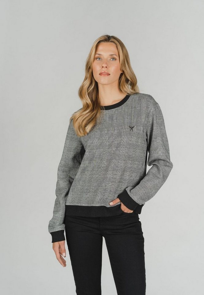 ANGELS Sweatshirt Sweater mit modischem Muster mit Label-Applikationen von ANGELS