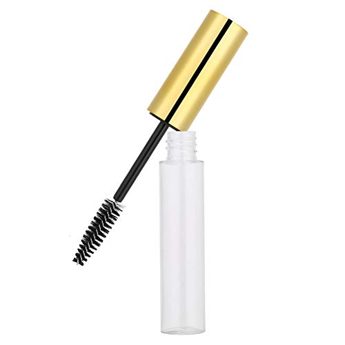 ANGGERK 10ml Mascara Leerrohr mit Stab, Wimpertusche Container Leere Wimperntusche Behälterflasche Leere Mascara Flasche für Rizinusöl Wimpern Helles Gold von ANGGREK