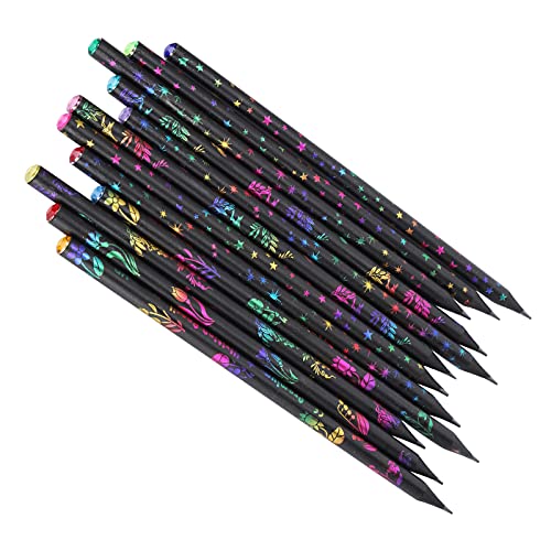 12pcs Schwarze Holzstifte Schreiben Schreiben Zeichnenstifte mit Strassdesign Pre -Shected for Children School Office Nutzung 12pcs Schwarze Holzstifte Schreiben Schreiben Zeichnenstifte mit Strassdesign Pre -Shected for Children School Office Nutzung von ANGGREK