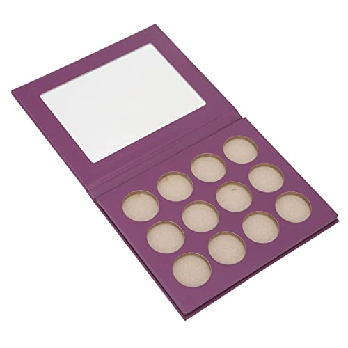 DIY Leerer Lidschatten, Leere Lidschattenbox, Leere 12-Loch-Lidschattenpalette, Tragbare DIY-Make-up-Palette, Leere BH-Bronzer für Kosmetikgeschäfte (Lila) von ANGGREK