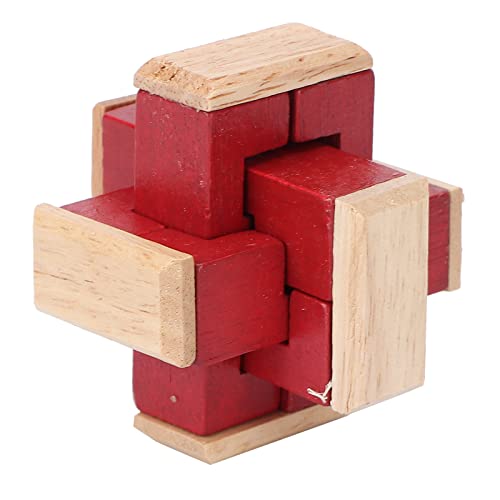 Denksportaufgaben Holzpuzzles für,Denksportaufgaben Holzpuzzle für Kinder und Erwachsene Zweifarbiges Holzspielzeug 3D-Entriegelung Ineinandergreifende Puzzles 3D-Holzpuzzlespiele Denksportaufgaben von ANGGREK