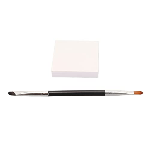 Doppelseitiger Eyeliner, Eyeliner-Detailpinsel, Sichel-Eyeliner-Pinsel Doppelseitiger Eyeliner-Detailpinsel, Nagelmalpapier Zum Mischen von Foundation, Lidschatten, Wimpern, Nail von ANGGREK