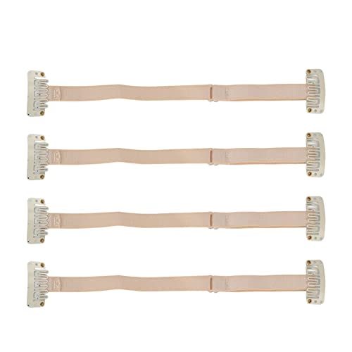 Face Lift Band, 4 Face Lift Bands mit Clip Frauen Verstellbarer Elastischer Face Lifting Strap Patch für Haare Weiß von ANGGREK