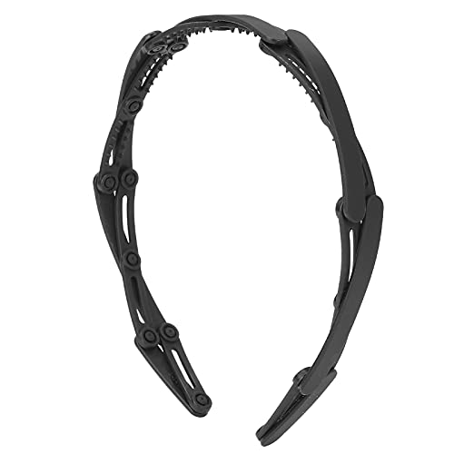 Faltbares Stirnband, Einziehbares Taschen-Stirnband, Haarreifen, Kopfschmuck für Mädchen (Schwarz) von ANGGREK