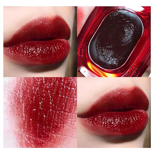 Fester Lippenstift, Einfache Anwendung, Langanhaltend, Pflegend, Geometrische Form, für Mädchen (06) von ANGGREK