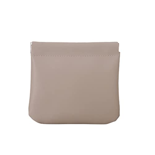 Kleine und Exquisite Kosmetiktasche aus Leder, Tragbarer Make-up-Organizer mit wasser- und Schmutzabweisendem Stoff, Geschenk für Frauen (GREY) von ANGGREK