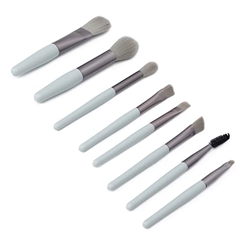 Make-up-Pinsel-Set, Professionelle 8-teilige Kosmetik-Lidschatten-Augenbrauenpinsel mit Schöner Färbung, Flauschigem Puder, Schlanken Faserborsten, Tolles Geschenk für (GREY) von ANGGREK