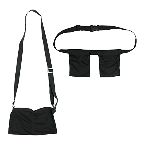 Mastektomie-Drainagehalter, ANGGREK Verstellbares Elastisches Band Mesh-Duschbeutel Mastektomie-Drainagehalter Brustchirurgie-Drainagebeutel(Schwarz) von ANGGREK