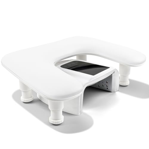 ANGNYA Nagel Armauflage, U-förmige Nagel Armlehne Nagel Kissen mit abnehmbaren Halterungen Große Maniküre Einstellbare Höhe Wrist Rest für Nägel für Nageltechniker Maniküre Werkzeuge von ANGNYA