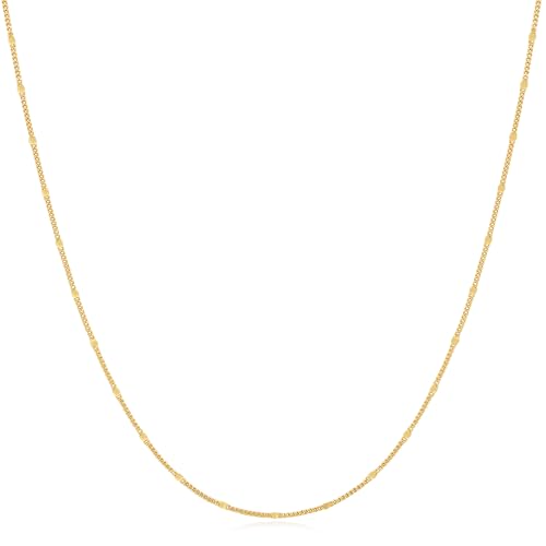 ANIA HAIE Damen Halskette Dusk Divas Spheres Chain aus 925 Sterling Silber 14k Gold vergoldet, Länge: 40 cm + 7,5 cm Verlängerung, inkl. Geschenkverpackung ANIA HAIE Damen Halskette Dusk Divas Spheres Chain aus 925 Sterling Silber 14k Gold vergoldet, Länge: 40 cm + 7,5 cm Verlängerung, inkl. Geschenkverpackung von ANIA HAIE
