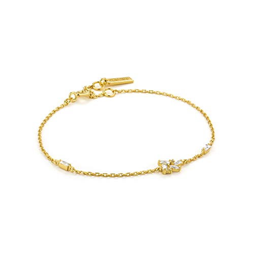 ANIA HAIE Damen-Armband Cluster Bracelet 925er Silber Zirkonia One Size Gold 32014122 von ANIA HAIE