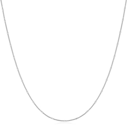 ANIA HAIE Damen Halskette DUSK DIVAS Spheres Chain aus 925 Sterling Silber, Länge: 40 cm + 7,5 cm Verlängerung, inkl. Geschenkverpackung von ANIA HAIE