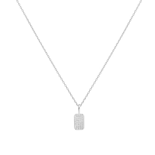 ANIA HAIE Damen Halskette Sunny Sparkler Pavé Pendant aus 925 Sterling Silber, Anhänger besetzt mit 38 Zirkonia, Länge: 43 cm + 5 cm Verlängerung, inkl. Geschenkverpackung ANIA HAIE Damen Halskette Sunny Sparkler Pavé Pendant aus 925 Sterling Silber, Anhänger besetzt mit 38 Zirkonia, Länge: 43 cm + 5 cm Verlängerung, inkl. Geschenkverpackung von ANIA HAIE
