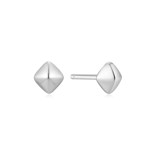 ANIA HAIE Damen Ohrstecker Trailblazer Pyramid Glam Stud Earrings aus 925 Sterling Silber, Größe: 5 x 4,5 mm, inkl. Geschenkverpackung von ANIA HAIE