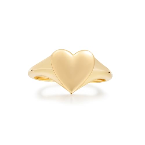 ANIA HAIE Damen Ring HEART HUNTER aus 925 Sterling Silber 14k Gold vergoldet, EU Größe: 56, inkl. Geschenkverpackung von ANIA HAIE
