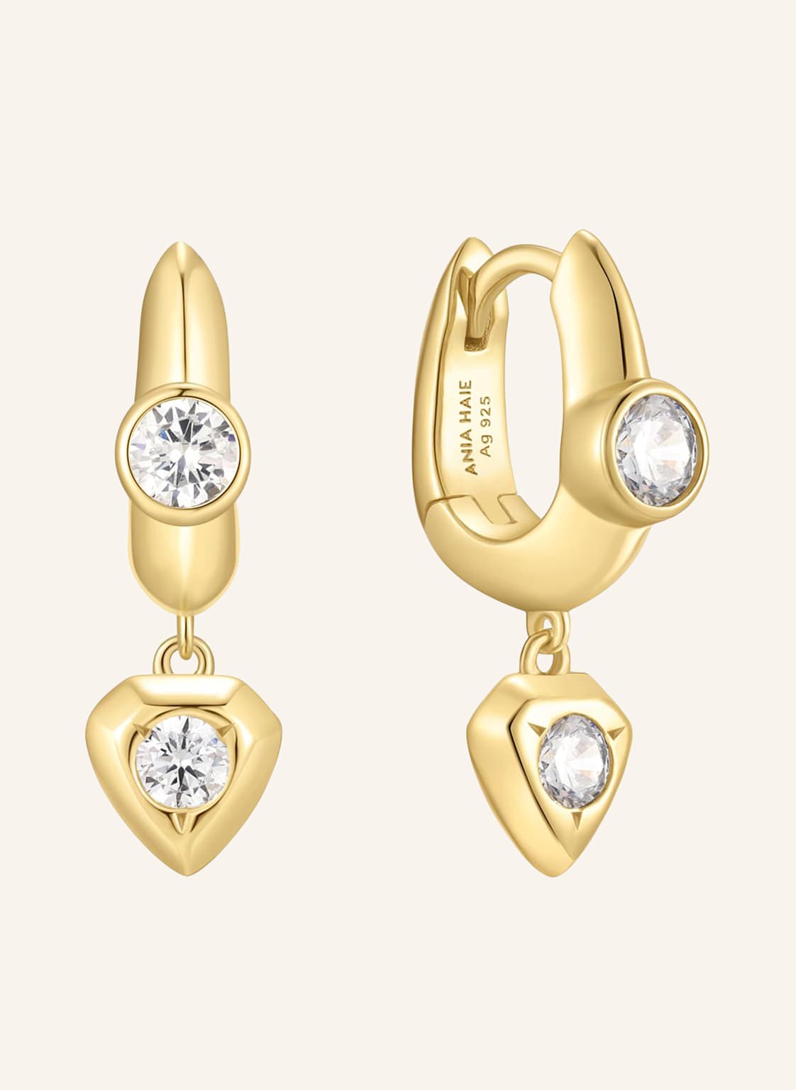 Ania Haie Creolen  Aus  925er Sterlingsilber gold von ANIA HAIE