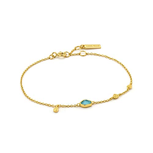Ania Haie Damen-Armband Turquoise Discs 925er Silber One Size 87994007 von ANIA HAIE