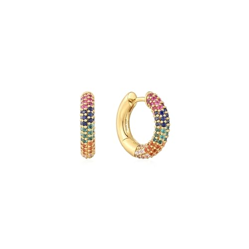 Ania Haie Damen-Creolen 925er Silber Farbstein One Size 88829492 von ANIA HAIE