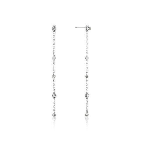 Ania Haie Damen-Ohrhänger Bohemia Shimmer Drop Earrings 925er Silber Zirkonia One Size Silber 32014168 von ANIA HAIE