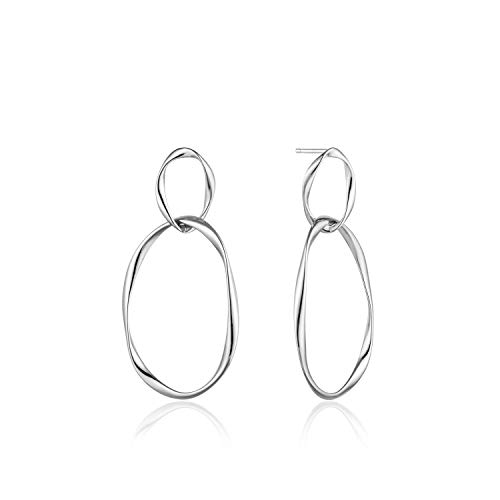 Ania Haie Damen-Ohrhänger Swirl Nexus Earrings 925er Silber One Size Silber 32014179 von ANIA HAIE