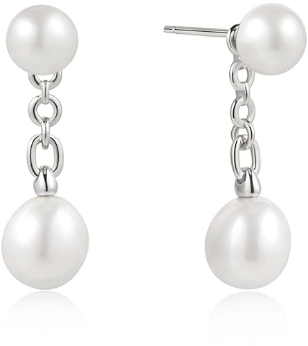 Ania Haie Damen Ohrringe aus der Chic Creator Kollektion Ohrringe 925 Silber rhodiniert Perle Die Referenz lautet: E058-06H von ANIA HAIE