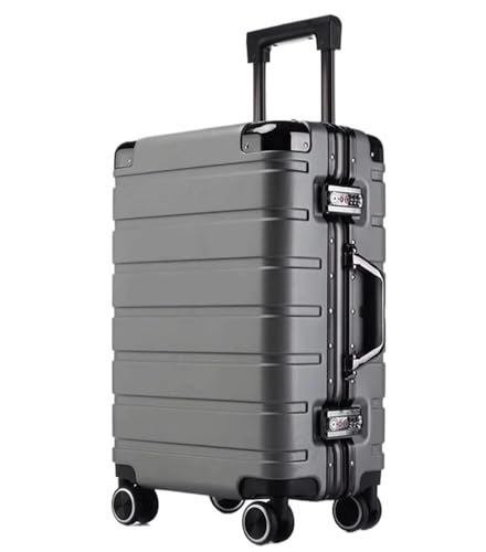 ANIIC Koffer & Trolleys Reisekoffer Hartschalenkoffer, Karierter Gepäckkoffer Mit Spinnerrädern Für Damen Und Herren Handgepäck Koffer (Color : C, Size : 20") von ANIIC