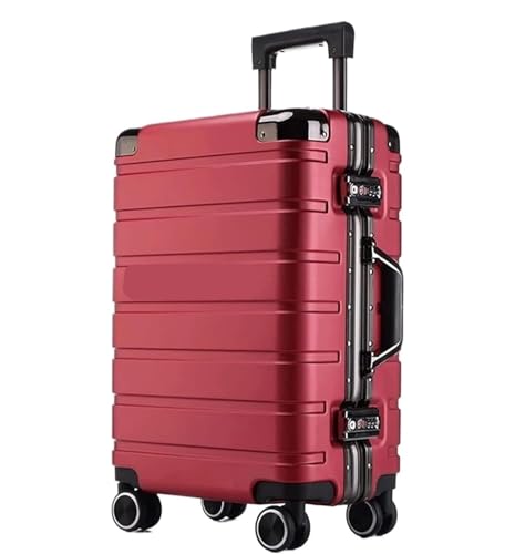 ANIIC Koffer & Trolleys Reisekoffer Hartschalenkoffer, Karierter Gepäckkoffer Mit Spinnerrädern Für Damen Und Herren Handgepäck Koffer (Color : G, Size : 20") von ANIIC