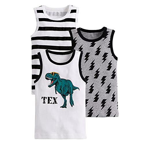 ANIMQUE Jungen Baumwolle Top Baby Kinder Unterhemd 3er Pack SD508, 150 ANIMQUE Jungen Baumwolle Top Baby Kinder Unterhemd 3er Pack SD508, 150 von ANIMQUE