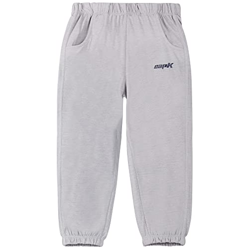 ANIMQUE Ultradünne Kinder Jogginghose Frühling Sommer Lässige Jogger Sporthose Kleinkind Jungen Mädchen Elastischem Bund Hose Mit Taschen 2-10 Jahre, Hellgrau 110 von ANIMQUE