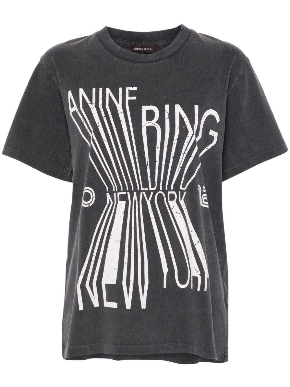 ANINE BING Colby Bing New York T-Shirt - Grau von ANINE BING