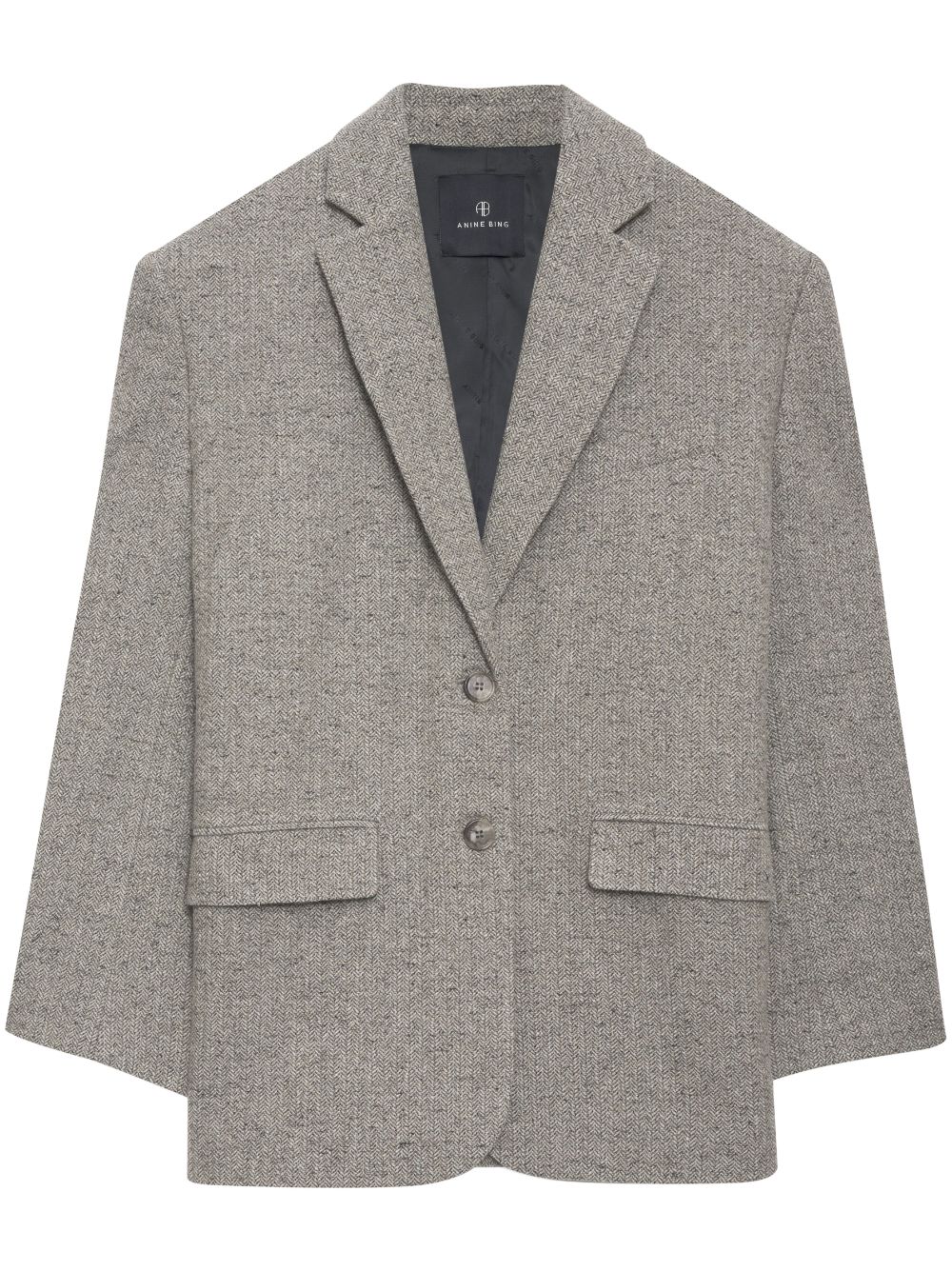 ANINE BING Einreihiger Blazer - Grau von ANINE BING