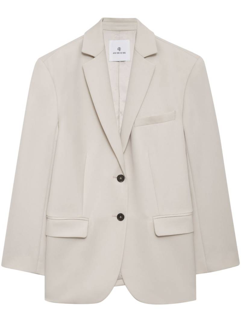 ANINE BING Karierter Quinn Blazer - Nude von ANINE BING