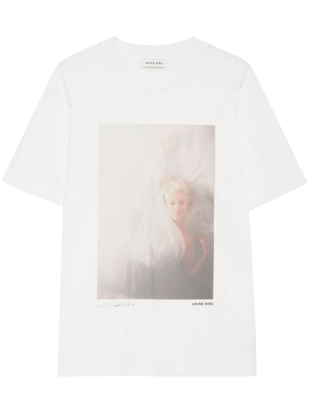 ANINE BING Lili T-Shirt aus Bio-Baumwolle - Nude von ANINE BING