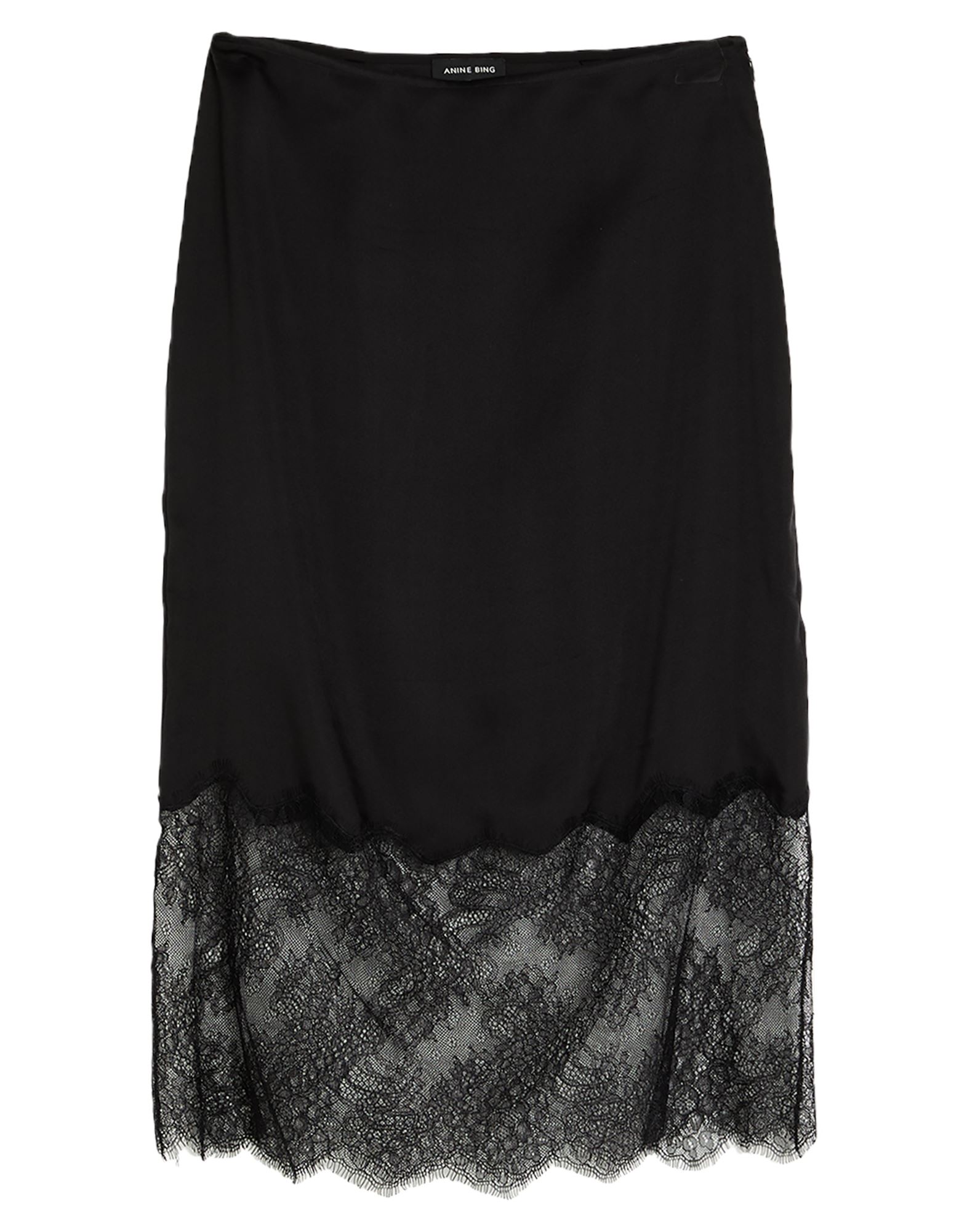 ANINE BING Midi-rock Damen Schwarz ANINE BING Midi-rock Damen Schwarz von ANINE BING