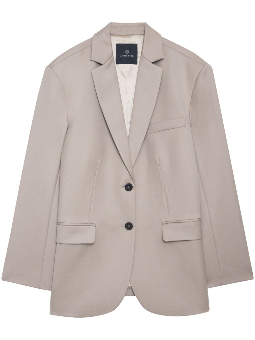 ANINE BING Karierter Quinn Blazer - Nude von ANINE BING