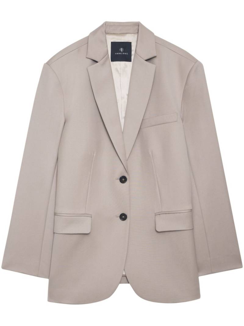 ANINE BING Karierter Quinn Blazer - Nude von ANINE BING