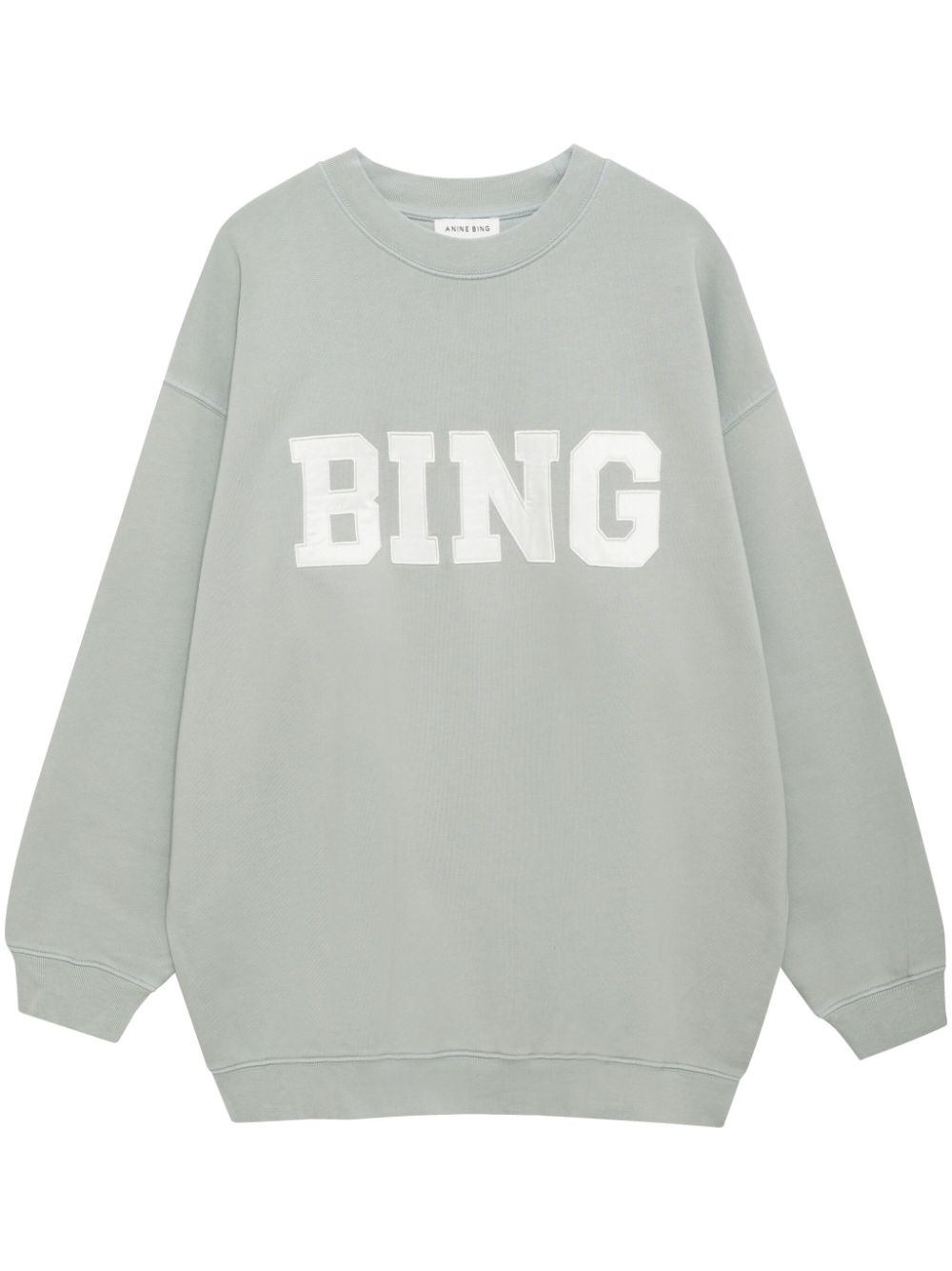 ANINE BING Sweatshirt mit Logo-Patch - Grün von ANINE BING