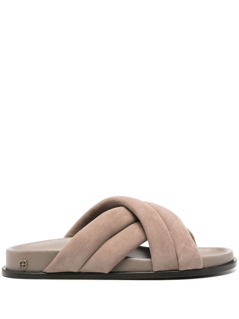 ANINE BING criss-cross suede sandals - Braun von ANINE BING