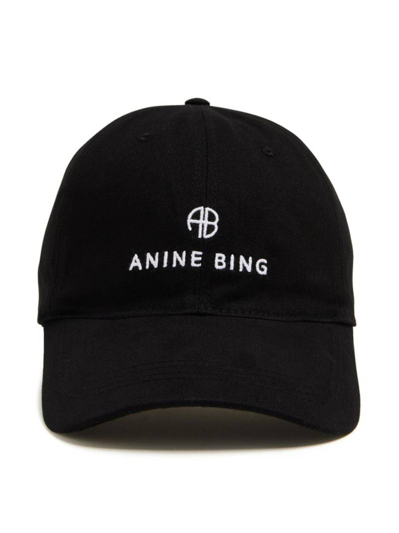 ANINE BING Baseballkappe mit Logo-Stickerei - Schwarz von ANINE BING