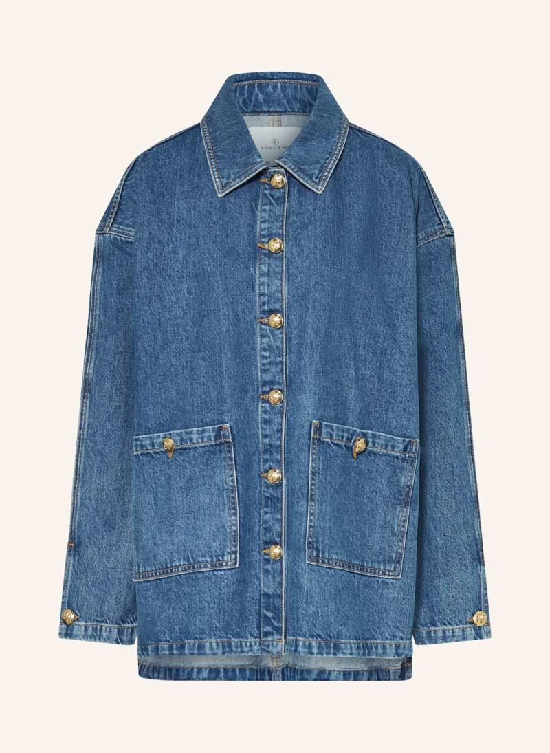 Anine Bing Jeans-Overjacket Luca blau von ANINE BING