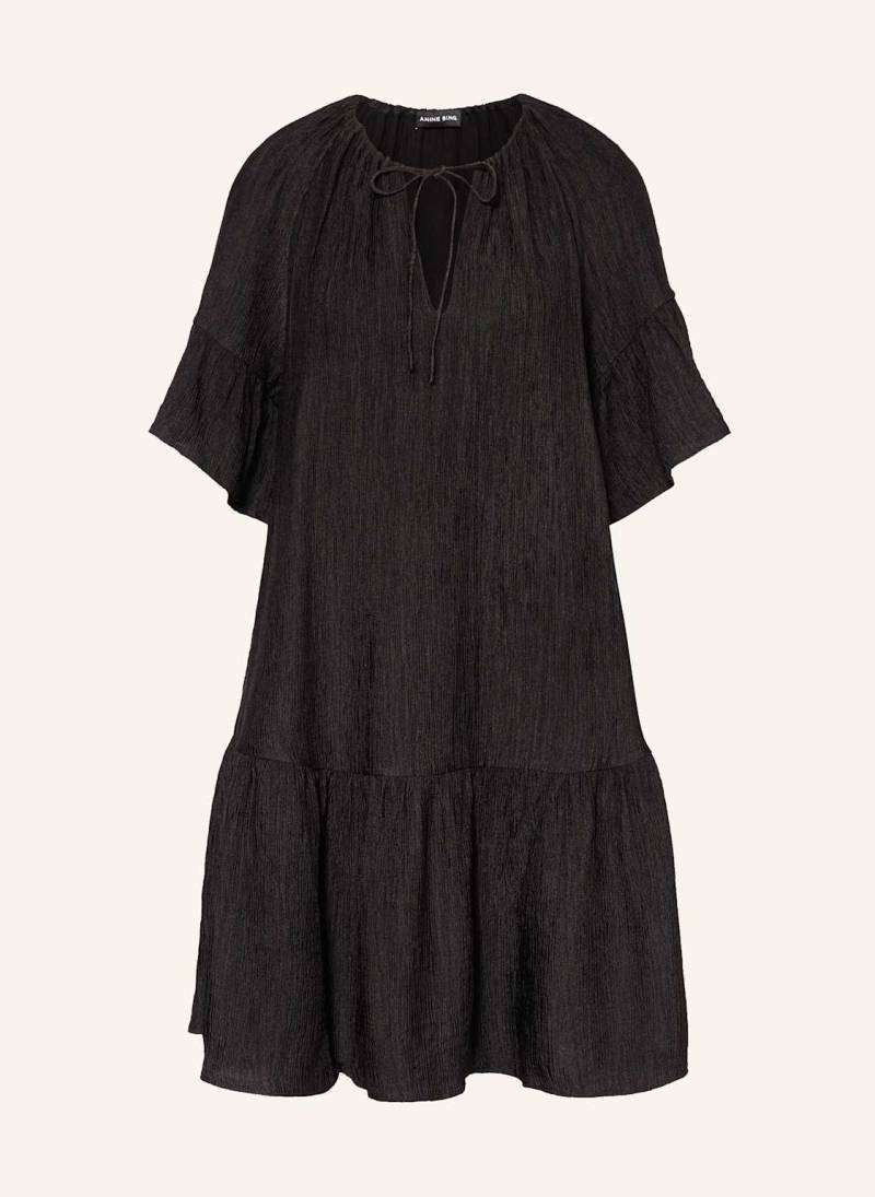 Anine Bing Kleid Lolita Mit Plissees schwarz von ANINE BING