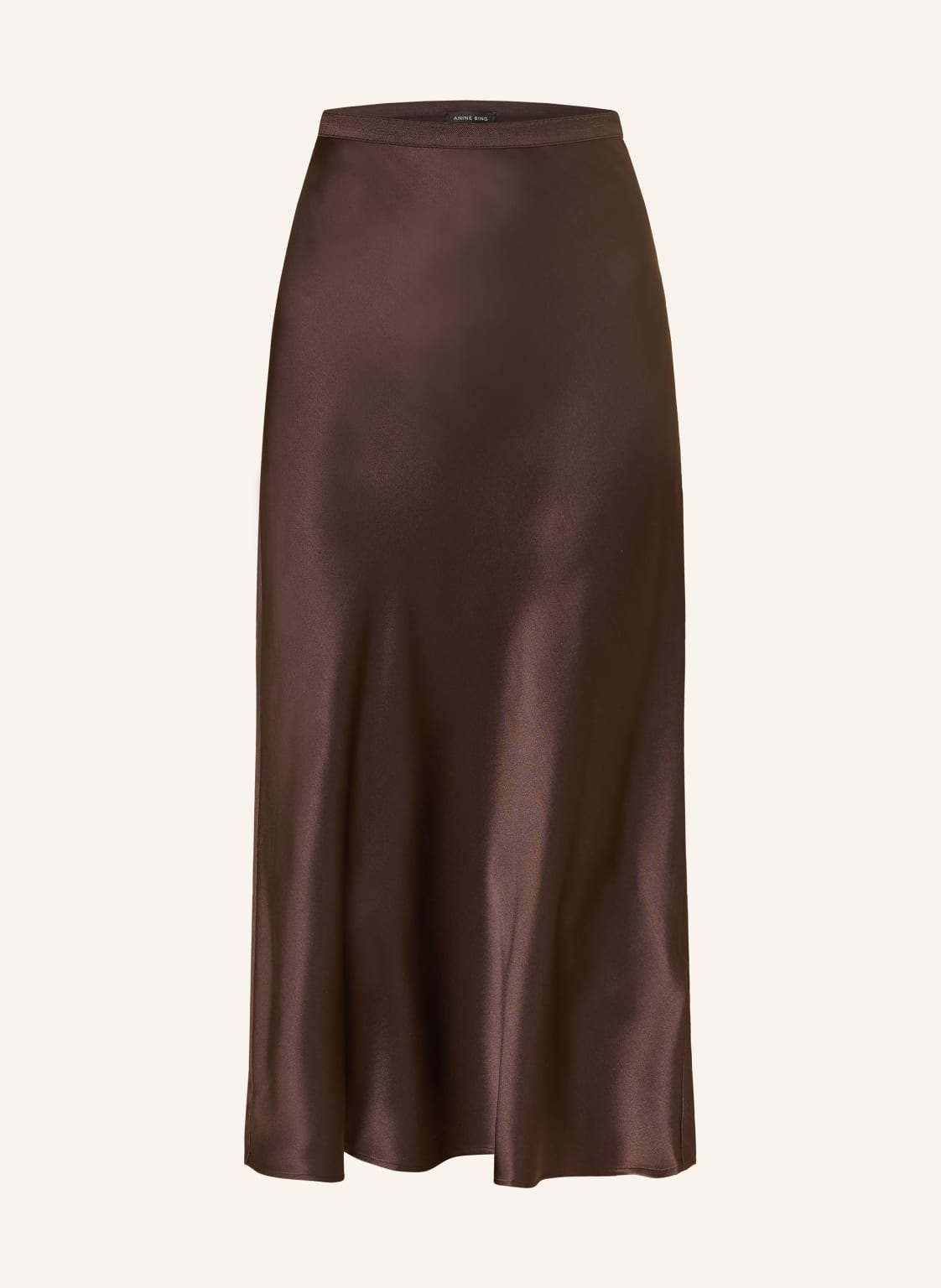 Anine Bing Satinrock Bar Aus Seide braun von ANINE BING