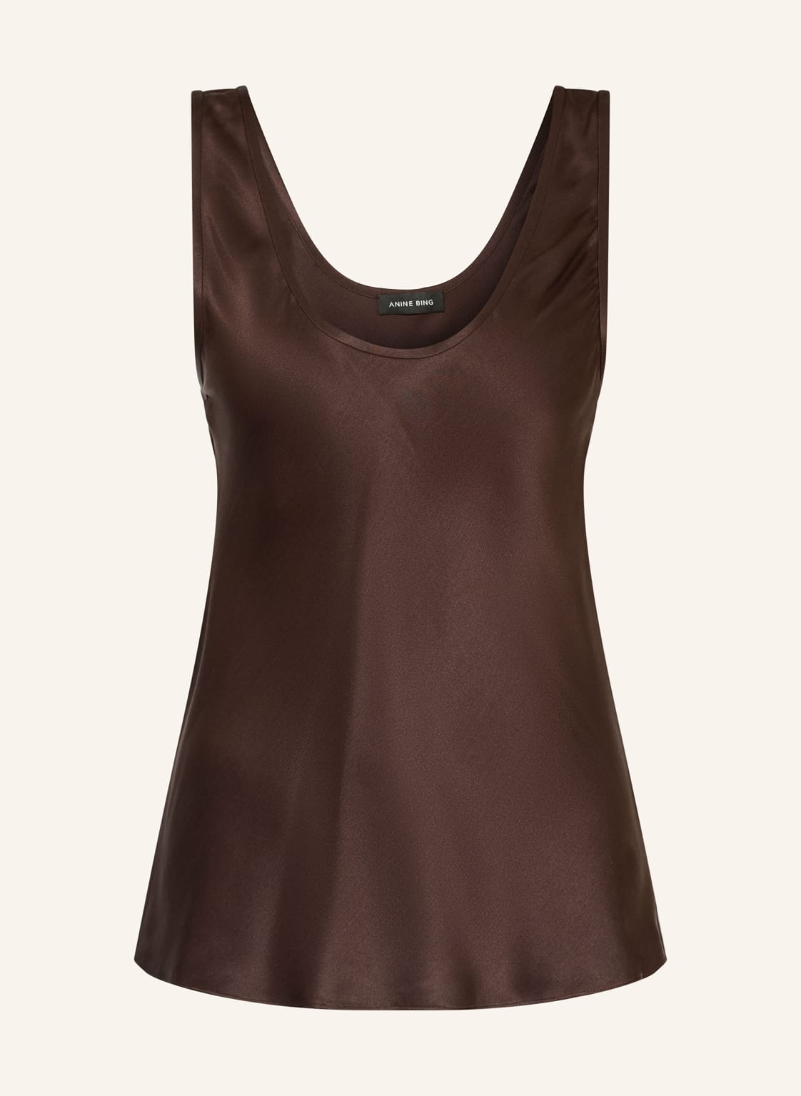 Anine Bing Seidentop Lea braun von ANINE BING