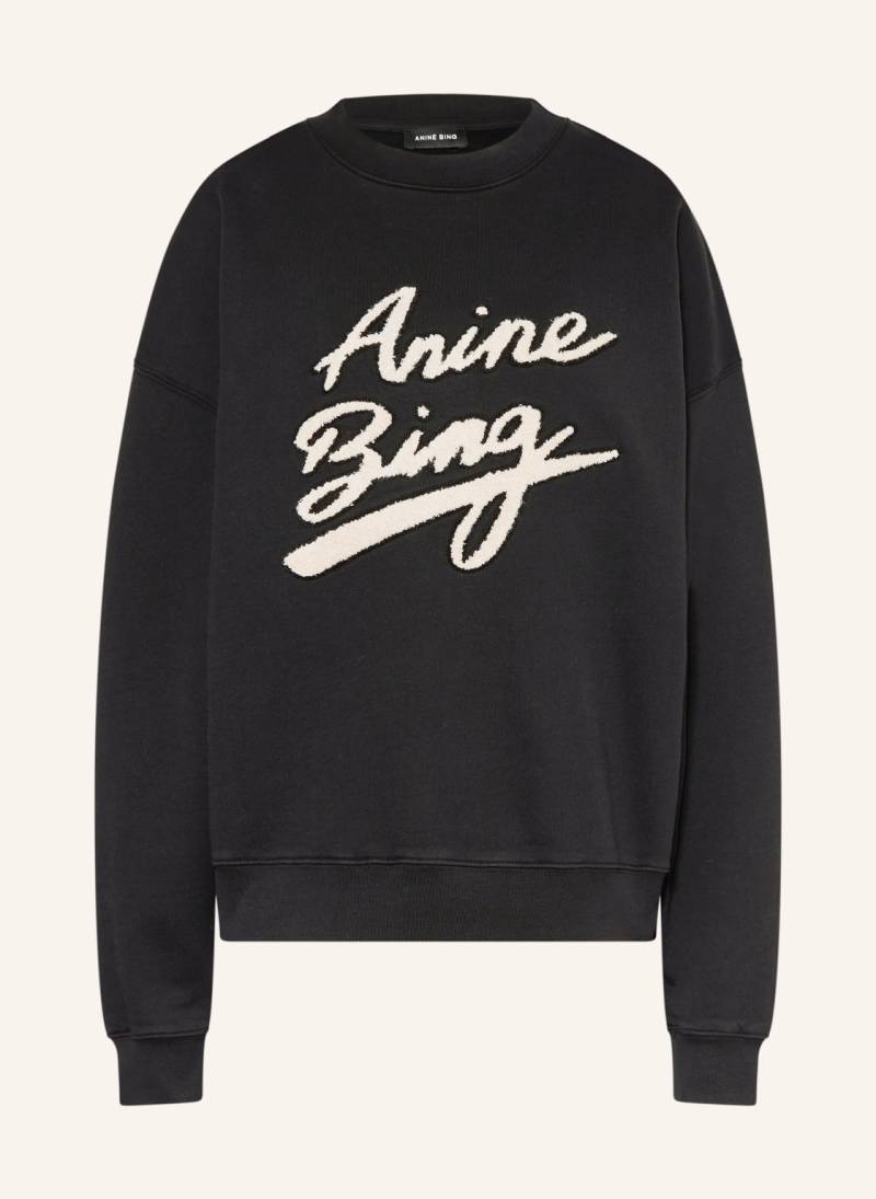 Anine Bing Sweatshirt Miles schwarz von ANINE BING